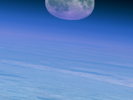 Happy Earth Day Space Imaging s IKONOS satellite snapped this stunning image of the Moon setting over Siberia
